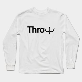 Throw throwing artistic design Long Sleeve T-Shirt